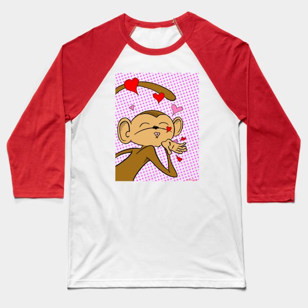 Kissy Mitchell Baseball T-Shirt by SmearySoapbox